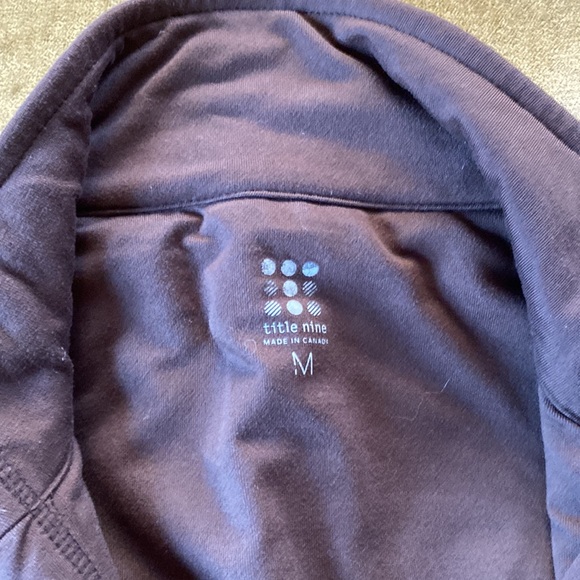 Title Nine Swacket tunic jacket wool blend fleece full zip heather brown women M - Picture 5 of 14